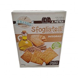 Biscuiti Crackers artizanal cu faina integrala Cradel 250 gr.